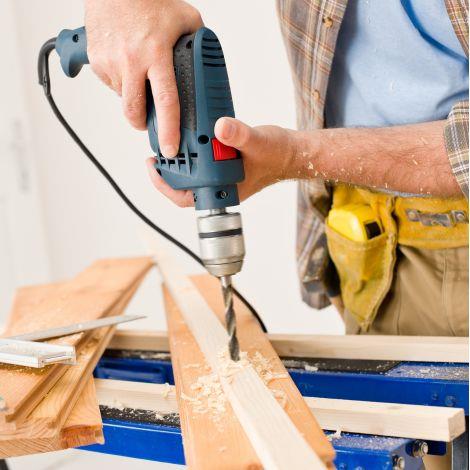 handyman crafting with lumber